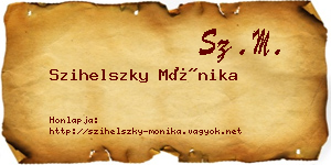 Szihelszky Mónika névjegykártya